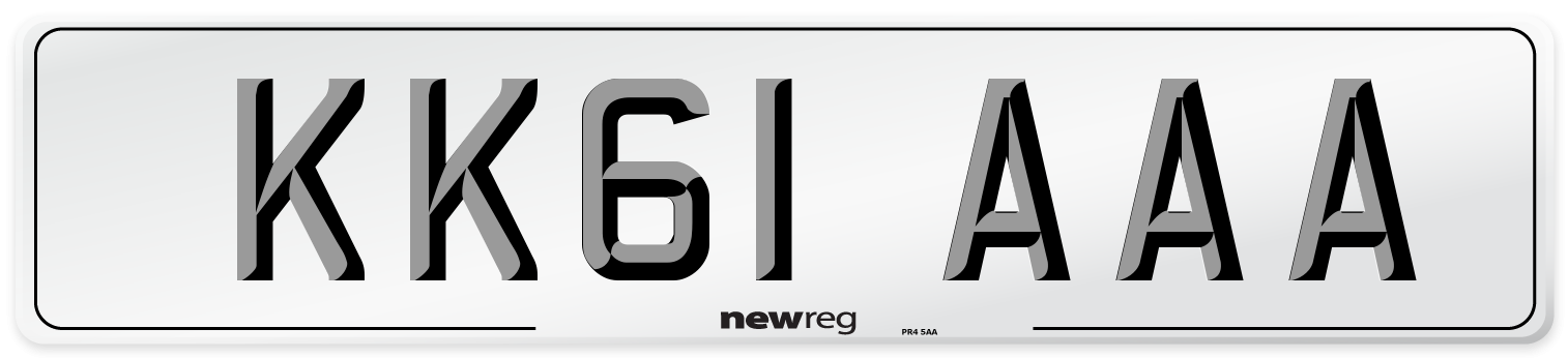 KK61 AAA Number Plate from New Reg